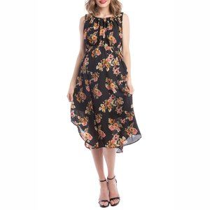 Lilac Clothing Grecian Floral Print Nursing Dress